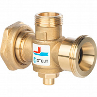 SVM-0050-326006 STOUT Термостатический смесительный клапан G 1"1/2M-G 1"1/2F-G 1"M   60°С